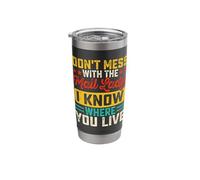 Don't Mess with The Mail Lady I Know Where You Live Stainless Steel Insulated Tumbler