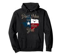 Don't Mess With Vintage Texas Longhorn Lone Star State Pride Pullover Hoodie