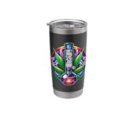 Don't Mind Us, We're Just Bonging Psychedelic Bong Art Stainless Steel Insulated Tumbler
