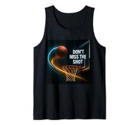 Don't Miss The Shot Dynamic Basketball Graphic Tee Tank Top