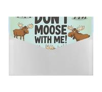 Dont Moose with Me Multi-Pocket File Organizer, Expanding Accordion Folder for Portable Document Storage