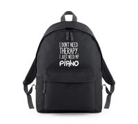 Don't Need Therapy Piano Backpack Rucksack 18L Bag - 42 x 31 x 21cm