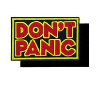 Don't Panic Embroidered Hook and Loop Patch for Biker Vest