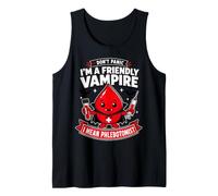 Don't Panic Friendly Vampire Phlebotomist Halloween Tank Top