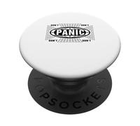 Don't Panic, Futuristic tech. Vintage Distressed Funny quote PopSockets Adhesive PopGrip