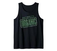 Don't Panic It's Organic Funny Foodie Quote Tank Top