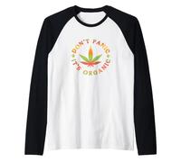 Dont Panic Its Organic Raglan Baseball Tee