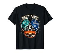 Dont Panic Life The Universe and Everything T-Shirt