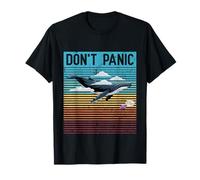 Don't Panic Oh No Not Again Funny Whale and Petunia Awesome T-Shirt