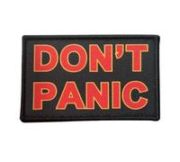 Don't Panic Patch - Funny Meme Printed Patches, Military Tactical Morale Patch with Hook and Loop Fastener, Patches for Backpacks, Military Uniforms, Jeans, Jackets, Vests, Hats & More