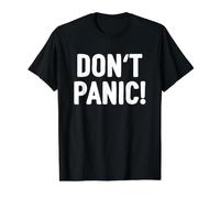 Don't Panic Value Graphic T-Shirt, Men, Black, S
