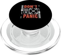 Don't Panic Vintage Distressed Funny quote. Futuristic tech PopSockets PopGrip for MagSafe