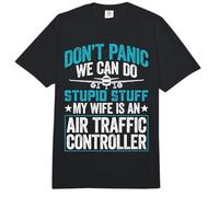 Don't Panic We Can Do Stupid Stuff - Air Traffic Controller Comfort Colors Adult Heavyweight T-Shirt