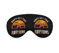 Don't Pet The Fluffy Cows Sleep Eye Mask Night Shade Cover Soft Adjustable for Travel Naps
