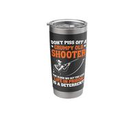 Dont Piss Off a Grumpy Old Skeet Shooter Funny Trap Shooting Stainless Steel Insulated Tumbler