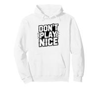 Dont Play Nice Roller Derby Attitude Player Skater Girl Pullover Hoodie