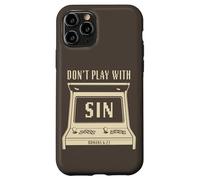 Don't Play with Sin - Retro Arcade Game Christian Gospel Case for iPhone 11 Pro