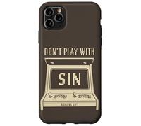 Don't Play with Sin - Retro Arcade Game Christian Gospel Case for iPhone 11 Pro Max