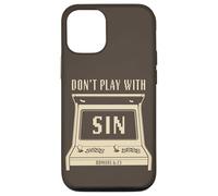 Don't Play with Sin - Retro Arcade Game Christian Gospel Case for iPhone 12/12 Pro