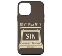 Don't Play with Sin - Retro Arcade Game Christian Gospel Case for iPhone 12 mini