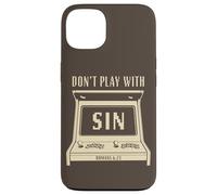 Don't Play with Sin - Retro Arcade Game Christian Gospel Case for iPhone 13