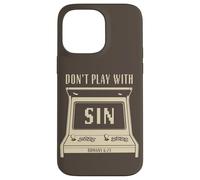Don't Play with Sin - Retro Arcade Game Christian Gospel Case for iPhone 14 Pro Max