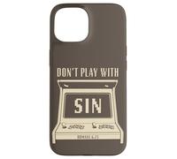 Don't Play with Sin - Retro Arcade Game Christian Gospel Case for iPhone 15
