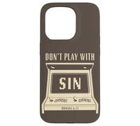 Don't Play with Sin - Retro Arcade Game Christian Gospel Case for iPhone 15 Pro