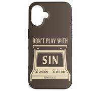 Don't Play with Sin - Retro Arcade Game Christian Gospel Case for iPhone 16