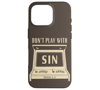 Don't Play with Sin - Retro Arcade Game Christian Gospel Case for iPhone 16 Pro