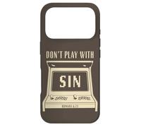 Don't Play with Sin - Retro Arcade Game Christian Gospel Case for iPhone 17 Pro