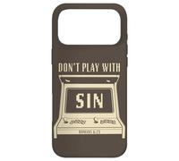 Don't Play with Sin - Retro Arcade Game Christian Gospel Case for iPhone 17 Pro Max