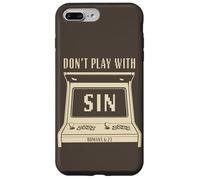 Don't Play with Sin - Retro Arcade Game Christian Gospel Case for iPhone 7 Plus/8 Plus