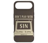 Don't Play with Sin - Retro Arcade Game Christian Gospel Case for iPhone Air
