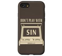 Don't Play with Sin - Retro Arcade Game Christian Gospel Case for iPhone SE (2020) / 7/8