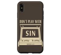 Don't Play with Sin - Retro Arcade Game Christian Gospel Case for iPhone XS Max