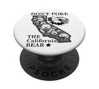 Don't Poke Bear California Republic State Park US Democracy PopSockets Adhesive PopGrip