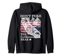 Don't Poke the California Bear Republic State Park US Resist Zip Hoodie