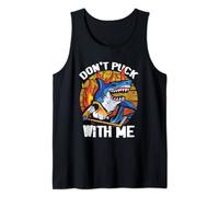 Don't Puck With Me | Hockey Stick | Shark Ice Hockey Player Tank Top