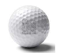 Don't Push Me Cause I'm Close to The Edge Golf Balls Rubber Practice for Training for Backyard Beginner