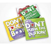 Don't Push the Button Gift Set: Interactive Storytime Books for Toddlers