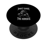 Don't Push The Horses Funny Boxing Metal PopSockets Adhesive PopGrip
