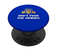 Don't Push The Horses Ukraine Boxing PopSockets Adhesive PopGrip