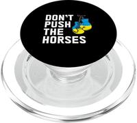 Don't Push The Horses Ukrainian Flag Boxing Gloves Funny PopSockets PopGrip for MagSafe