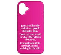 Don't Put Your Worth In What Others Think Matthew 5 48 Case for iPhone 16 Plus