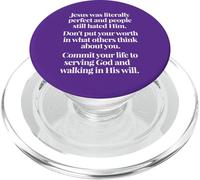 Don't Put Your Worth In What Others Think Matthew 5 48 PopSockets PopGrip for MagSafe