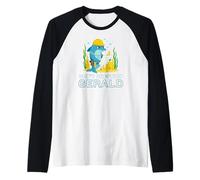Don't Question Gerald the Dolphin Funny Construction Raglan Baseball Tee
