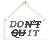 Don't Quit/Do It - Motivational Hanging Sign for Gym/Bedroom