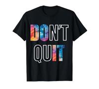 Don't Quit Do It - Motivational Inspiration Positivity Value Graphic T-Shirt, Men, Black, L
