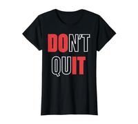 Don't Quit Do It Value Graphic T-Shirt, Women, Black, L